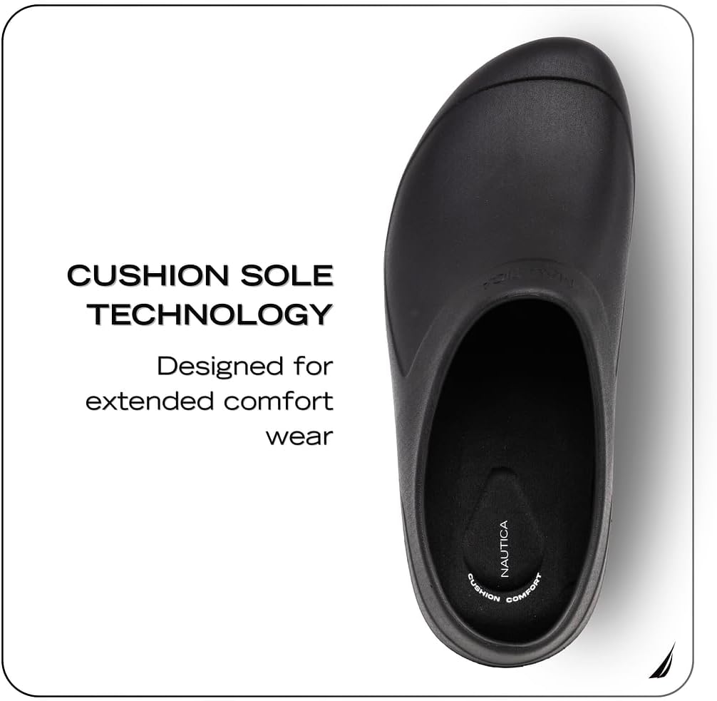 Women Men Work Clogs Slides Slip Resistant Quick Drying Kitchen Shoes Cushioned Sandals with Arch Support