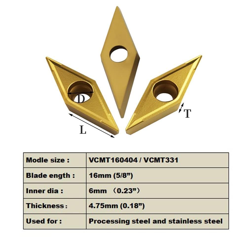 S16Q-SVXCR16 Internal Turning Holder with VCMT160404 Inserts