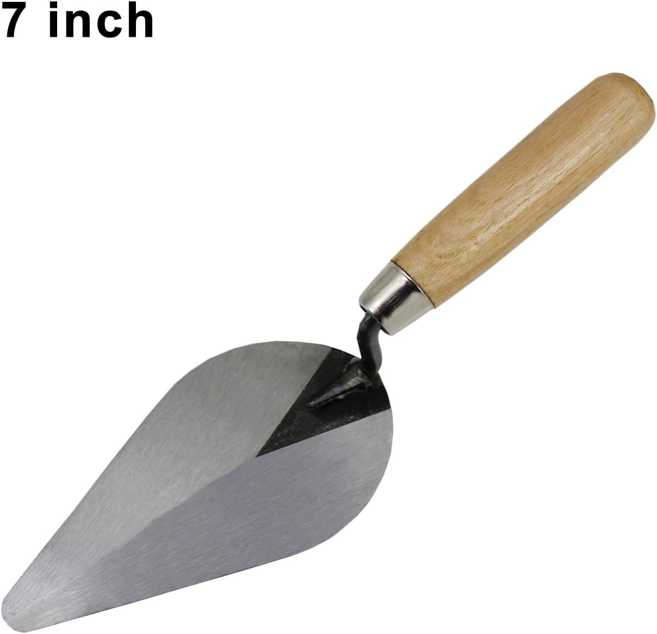 3-Pack Brick Trowel Set, 6" & 7" & 8" Pointing Trowel with Wood Handle,Masonry Hand Tool Set for Brickwork