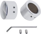 Front Axle Nut Cover Axle Caps for Softail Electra Road Glide Sportster (chrome)