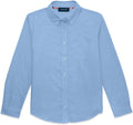 Big Kid Long Sleeve Oxford Shirt | Big Kid Fit, Oxford Fabric, Button Down Collar, Soft Breathable Comfort, Machine