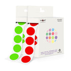 Red + Light Green 0.75 inch Round Color Coding Circle Dots Labels 2000pcs