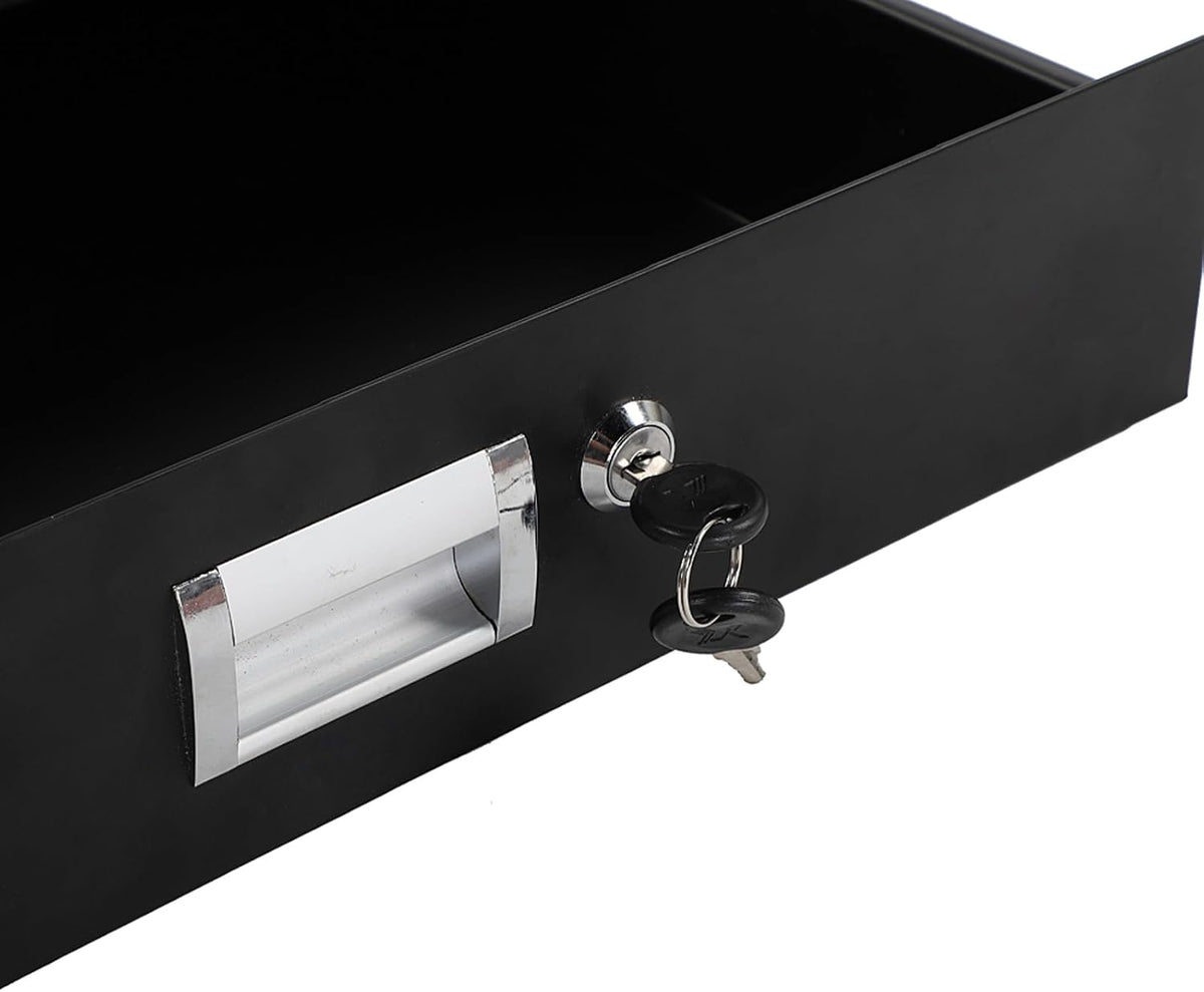 Ktaxon 2U Rack Mount Drawer for 19 Inch AV/Network/DJ Equipment Racks