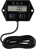 YOOREAL Digital Inductive Tach Hour Meter,RPM Gauge Meter Tachometer