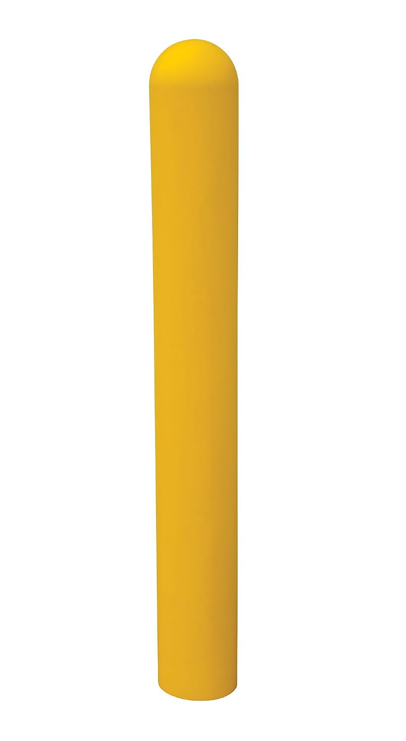 BPC-24-5.5 Low Density Polyethylene Bollard Post Cover 24 in. x 5-1/2 in. Yellow