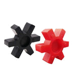 Coupling Buffer pad L-Type Coupling Rubber Elements,Flexible Couplings,Polyurethane Model L35-L225,D035(Black,L50-50 Pieces)