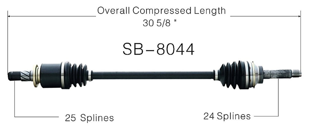 SurTrack SB-8044 CV Axle Shaft