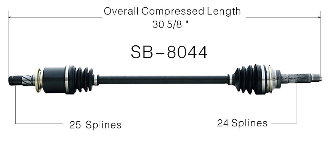 SurTrack SB-8044 CV Axle Shaft