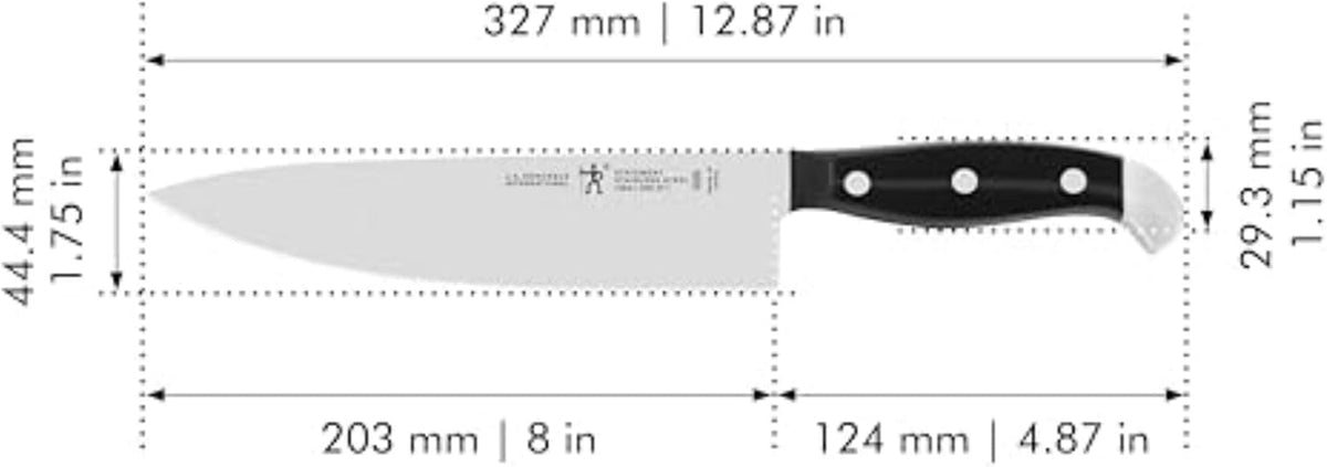 Statement Razor-Sharp 8-inch Chef Knife, German Engineered Informed by 100+ Years of Mastery