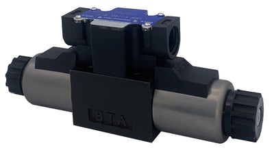 Hydraulic Valve Electric Solenoid, D03 (NG6) Wiring Box 21 GPM 4560 psi 3-Position 12VDC 24VDC 110VAC 220VAC, VSD6 series (C-All Ports Closed in Center Position, 24VDC)