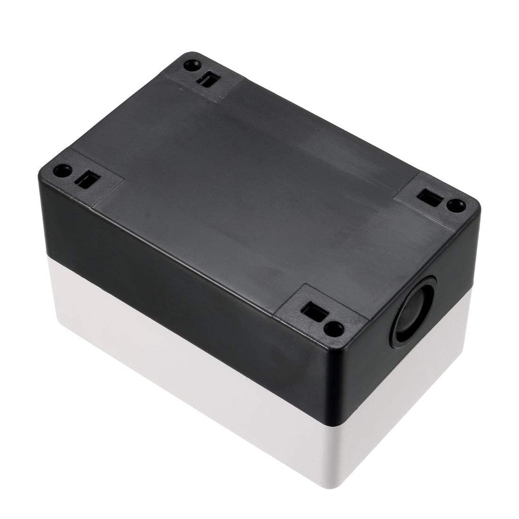 uxcell Push Button Switch Control Station Box 22mm 2 Button Hole Waterproof White Black