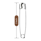 3 Inch Large Safety Pins 100 pcs Silver Pins Bulk
