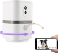 Petalk AI II Dog Camera with Auto Treat Dispenser, No Subscription Fee, 1080p HD, 180° Full-Room View 2-Way Audio