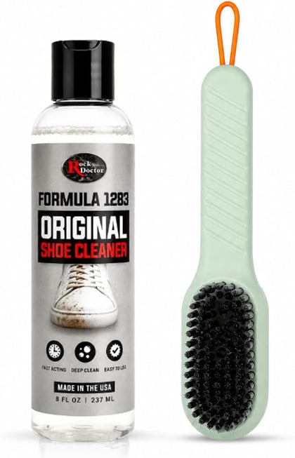 Shoe Cleaner Solution with Brush, Sneaker Cleaner & Suede Shoe Cleaner for Leather, Mesh, Canvas, Tennis Shoes, Boots