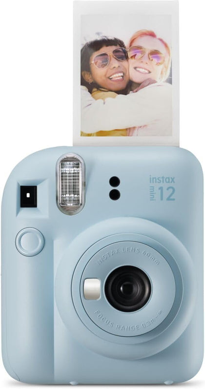 Instax Mini 12 Instant Film Camera - Pastel Blue | Instax Mini 12 with automatic exposure and selfie mirror for