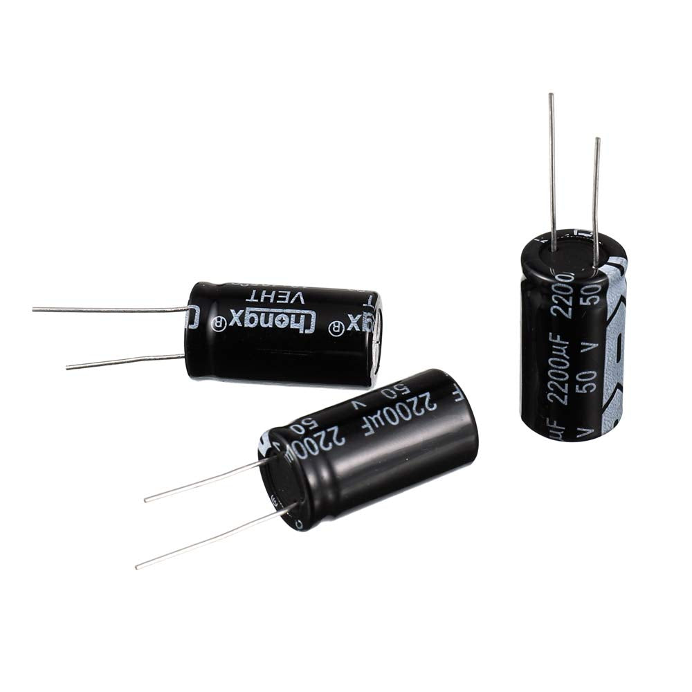 BOJACK 2200uF MFD 50V 16X30mm ±20% -40℃ to +105℃ 8 PCS Aluminum Electrolytic Capacitors (Pack of 8)
