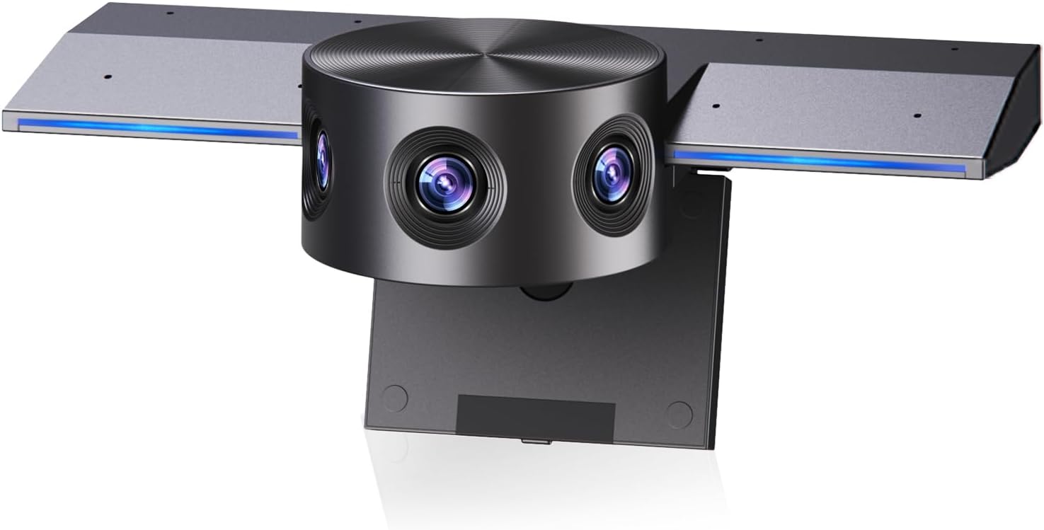 Panoramic 180° Video Camera, Immersive Video Conference Experience, both Overall and Speakers’ Close-up view, 1080P
