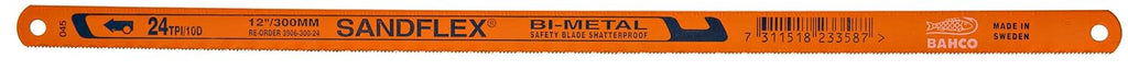 Bahco 3906-300-14-5P Hacksaw Blade (5 Pack), 12 in 14 TPI