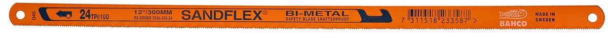 Bahco 3906-300-14-5P Hacksaw Blade (5 Pack), 12 in 14 TPI