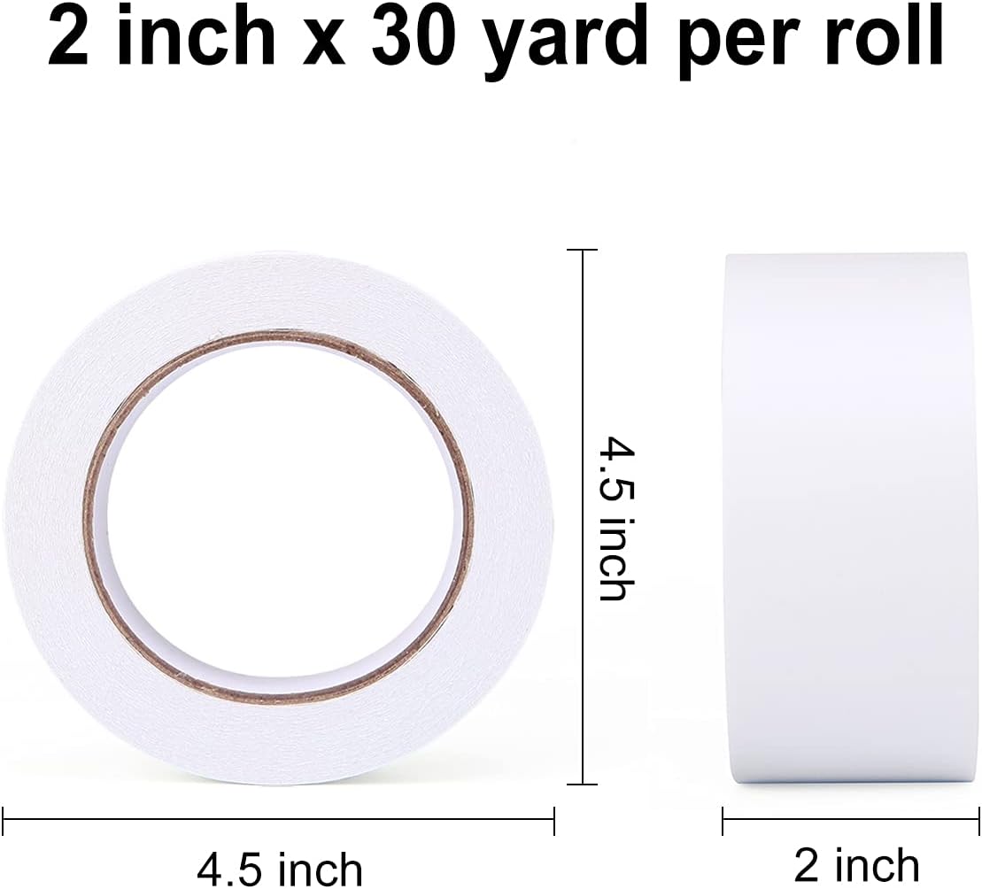Double Sided Tape, 2 Inch x 90Ft Two Sided Adhesive Tape (1 Roll)