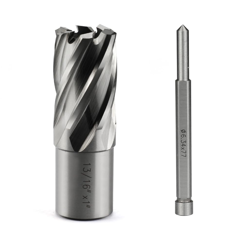 Annular Cutter JESTUOUS 13/16 Inch Cutting Diameter 3/4 Weldon Shank