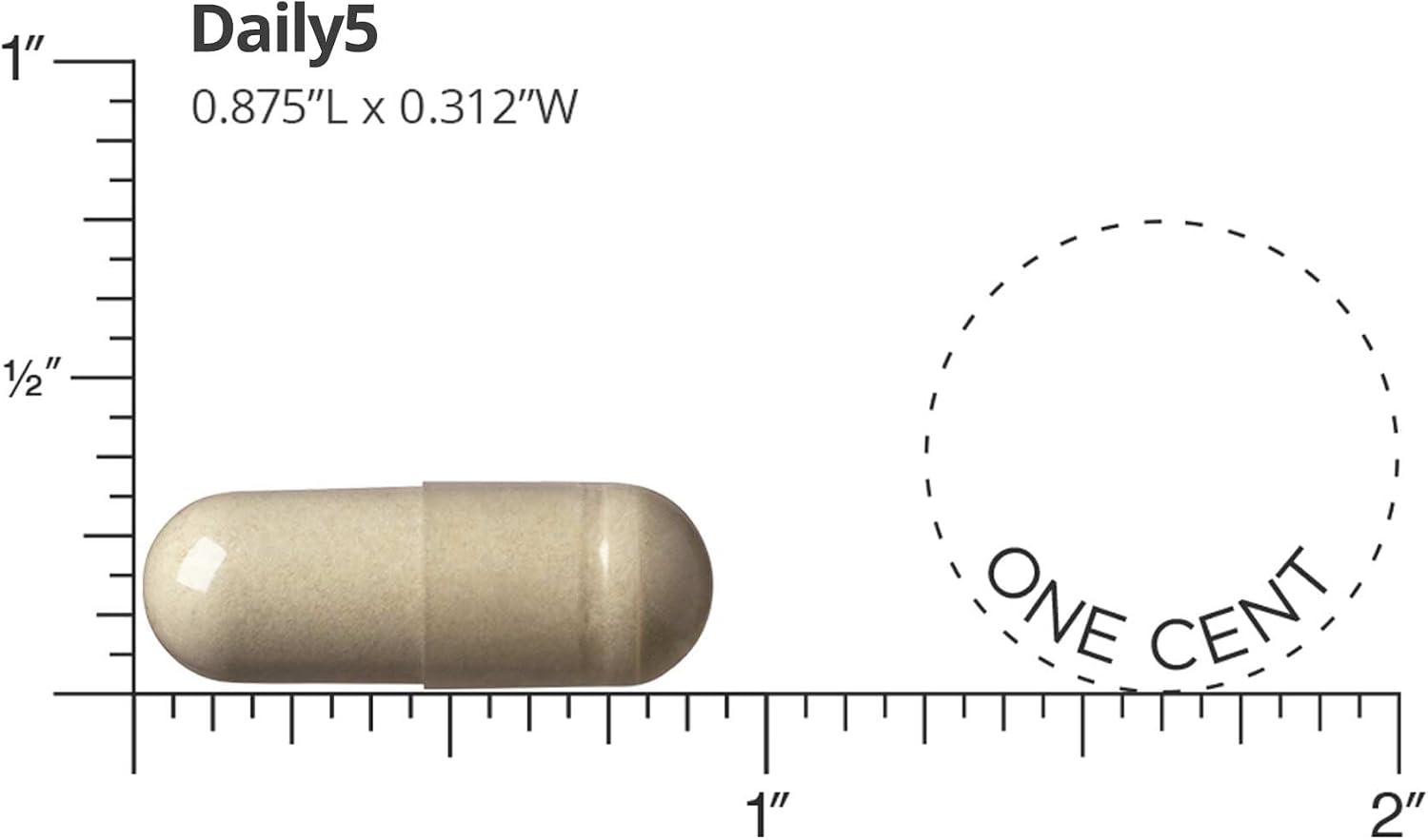 Daily5 Multivitamin for Women and Men, Clinically Validated Ingredients, Heart, Joints, Circulation, 90 Vegan Capsules
