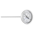 Measureman Fully Stainless Steel Bi-Metal Dial Thermometer, 3" Dial, 12" Stem, 32-212°F/0-100°C Range, +/-1% Accuracy, Adjustable, 1/2" NPT Back Mount