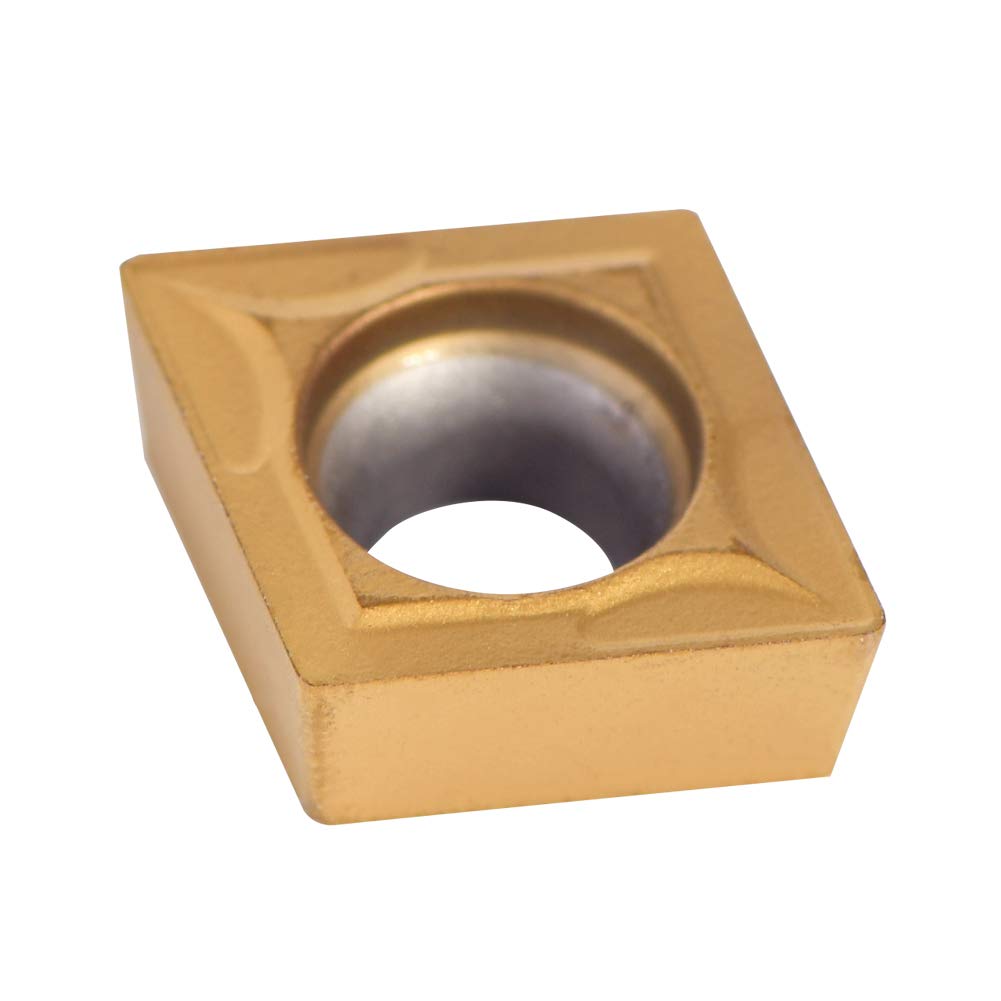 10Pcs/Box Carbide Inserts Blade Cutter Blade CNC Lathe Turning Tools with Storage Box, CCMT09t304 CCMT32.5