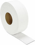 JRT Jumbo Bath Tissue, Septic Safe, 2-Ply, White, 3.3" x 1,000 Ft, 12 Rolls/Pack