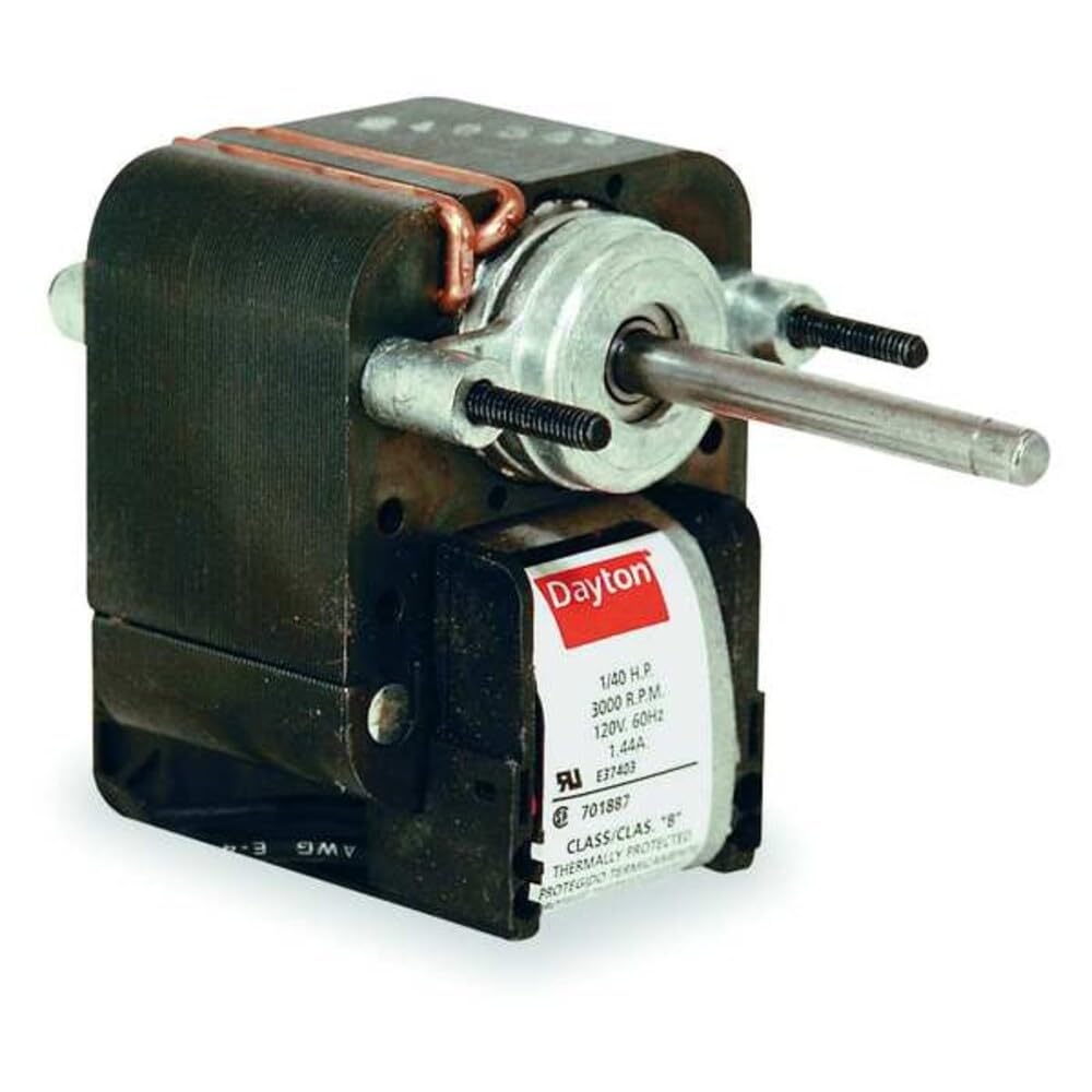 Dayton 4M080 C-Frame Motor, Ball, Shaded Pole, 2" Length