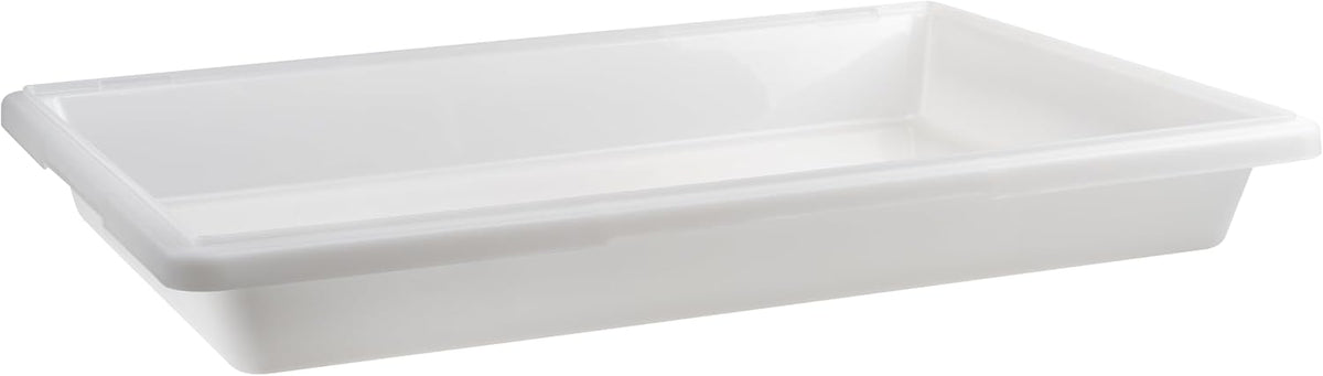 18" x 26" White Plastic Food Storage Box/Tote for Restaurant
