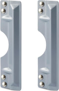 3 x 11" Latch Guard Plate Cover Iron Latch Guard Security Plate Door Security Strike Plate Latch Protector, Against