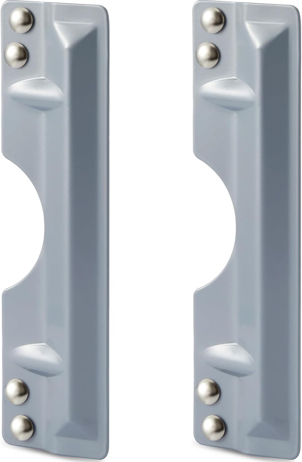 3 x 11" Latch Guard Plate Cover Iron Latch Guard Security Plate Door Security Strike Plate Latch Protector, Against
