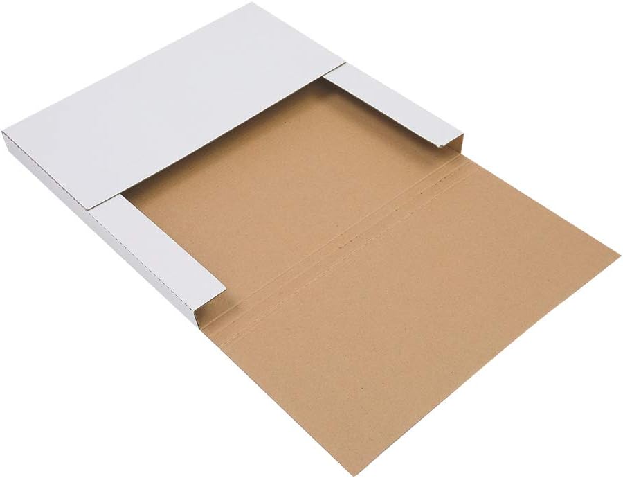 25 Packs White Vinyl Record LP Shipping Mailer Boxes, 12.5in*12.5in*1in Record Mailers, Album Paper Box, Record Album