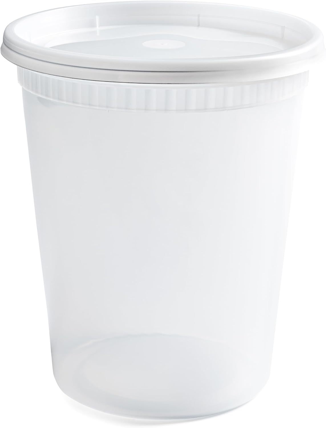 32 oz Deli Containers with Lids (240 Pack) Bulk – Plastic Quart Container with Lid Disposable 32oz freezer Soup &