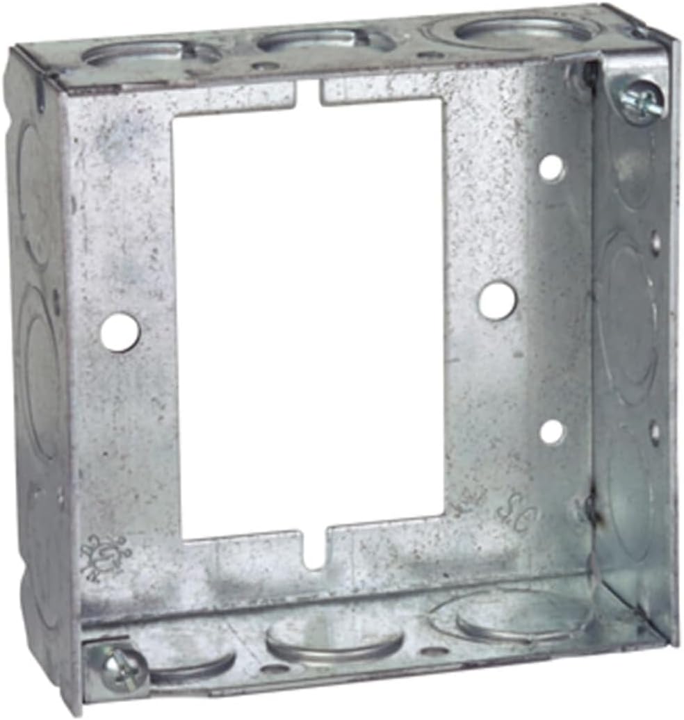 Steel City Square Box Extension Ring, 21 Cu in, E-KO