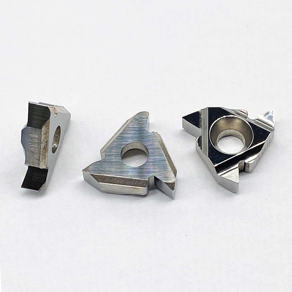 GBJ 10pcs 16IR AG60 3/8" Aluminum Inserts Aluminum Cutter Threading Insert Carbide Inserts for Aluminum and Silicon Carbide Turning Inserts (16IR AG60 for Aluminum)