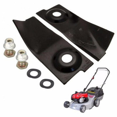 Keuyeo Hardened Lawn Mower Blades for Masport 200 300 400 500 600 125x45mm 2 * Blades 2 * Tools Sets