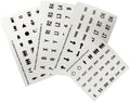 Arcade Buttons Decals,Game Button Stickers Arcade Button Cap Labels,24mm/30mm Sizes,Remote Control Stickers