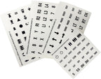 Arcade Buttons Decals,Game Button Stickers Arcade Button Cap Labels,24mm/30mm Sizes,Remote Control Stickers