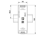 Phoenix Contact 1234302, DIN Rail Power Supply, 24VDC 5A, Adj Vout, in: 100-240VAC, PS-EE-2G/1AC/24DC/120W/SC