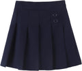 Girls Button Pleated Scooter Skirt School Uniform Skort (5-12 Years)