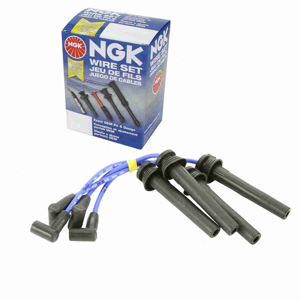 NGK Spark Plug Wire Set Compatible with Mini Cooper 1.6L L4 2002-2008
