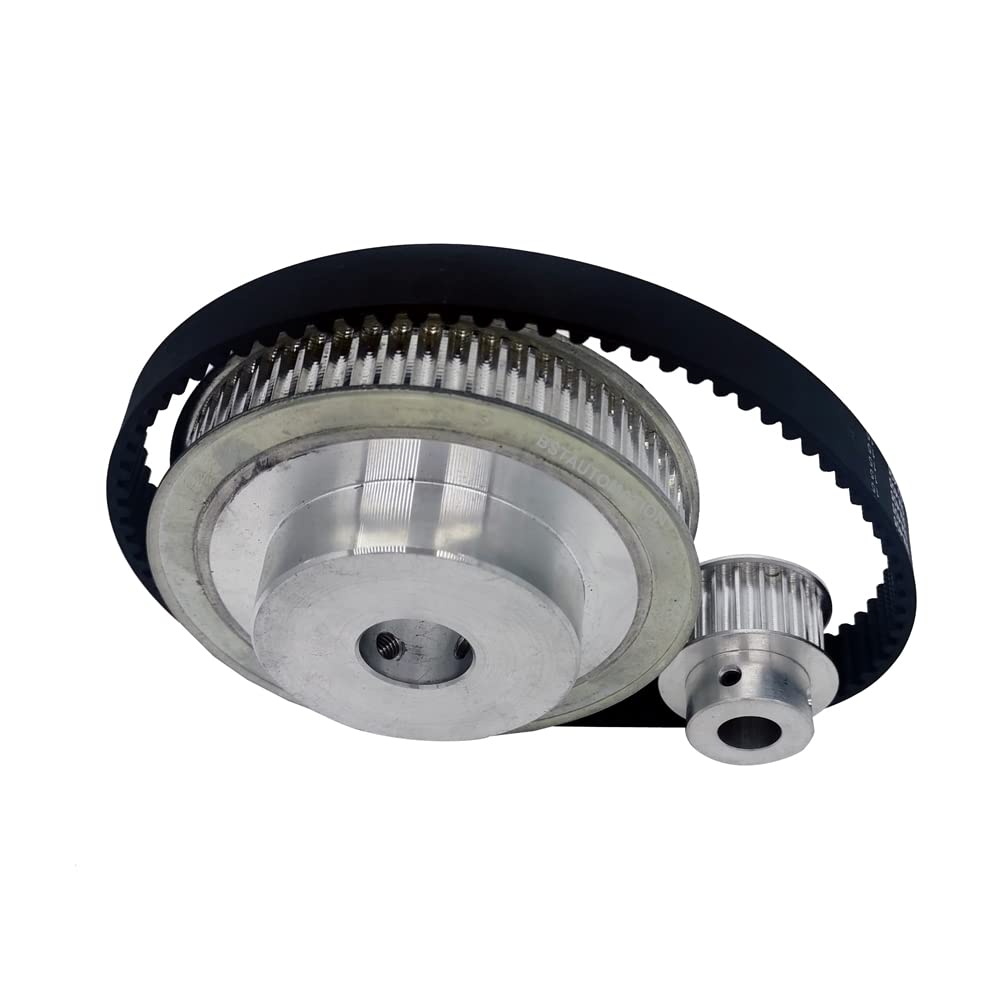 HTD 5M Timing Belt Pulley 15mm Width 405mm Belt 60 Teeth 20Teeth 3:1 Ratio Synachronous Pulley 5mm 6mm 8mm 10mm 12mm 14mm 15mm 16mm 19mm 20mm 22mm 24mm 25mm Transmission Pulley (60T-24mm, 20T-15mm)