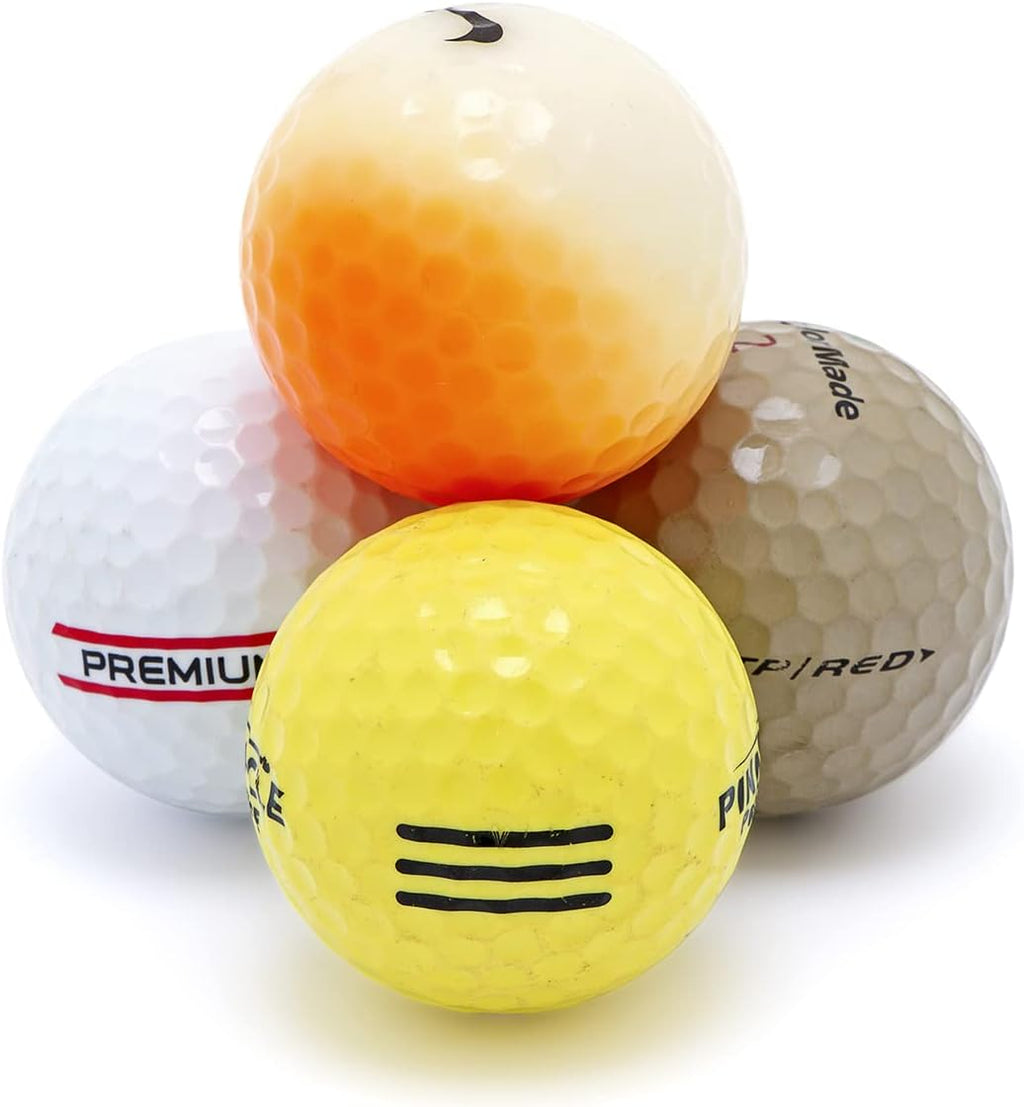 Recycled Hit-Away Used Golf Balls - Cheap Bulk Golfballs Perfect for Practice & Range Hitting - Mix Comes in a Mesh