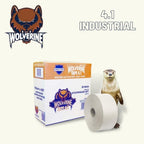 PSBM Wolverine 4.1 Kraft Reinforced Gummed Tape, 10 Rolls 5.1 Mil 2.75 Inch 150 Yards Per Roll, Water Activated