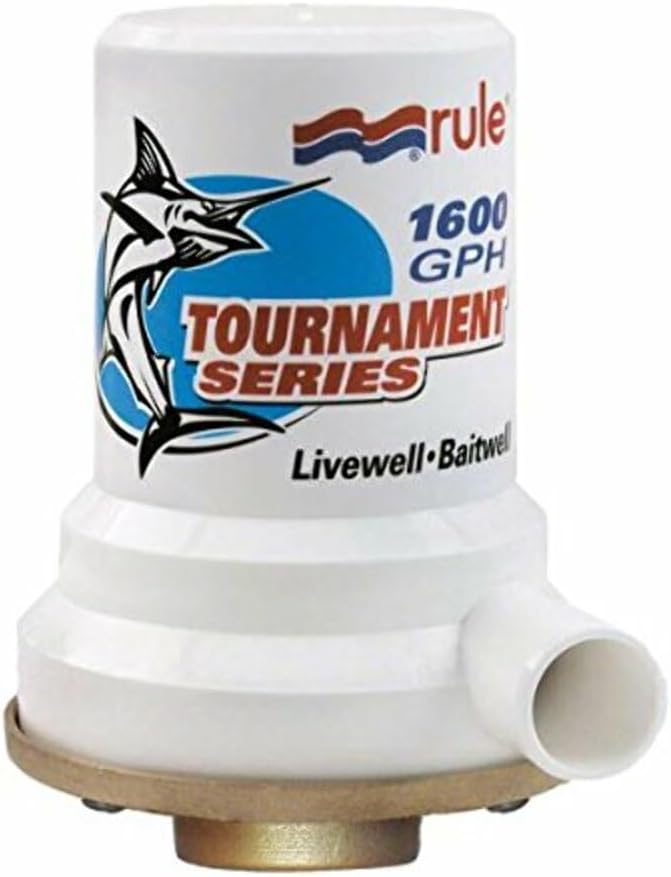 Rule Tournament Series Bronze Base 1600 GPH Livewell Pump