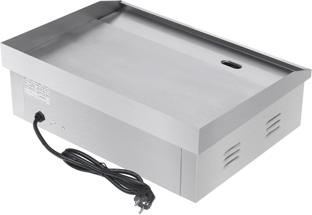 3000W Commercial Electric Teppanyaki Grill Countertop Flat Top Griddle