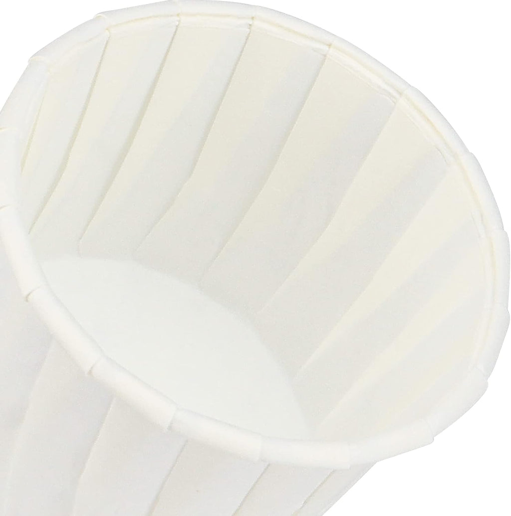 1000 Pack 2 oz Paper Souffle Portion Cups, Disposable Condiments Sample Cup Snack Cups for Measuring, Jello Shots
