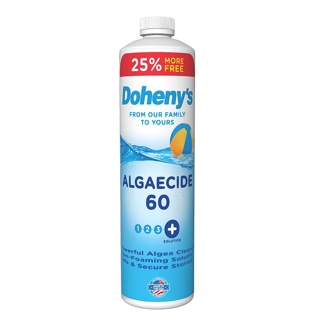 Algaecide 60 | Pro-Grade, Metal-Free & Non-Foaming | Prevents All Algae Types | No Stains, No Clouding | Safe for